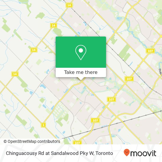 Chinguacousy Rd at Sandalwood Pky W map