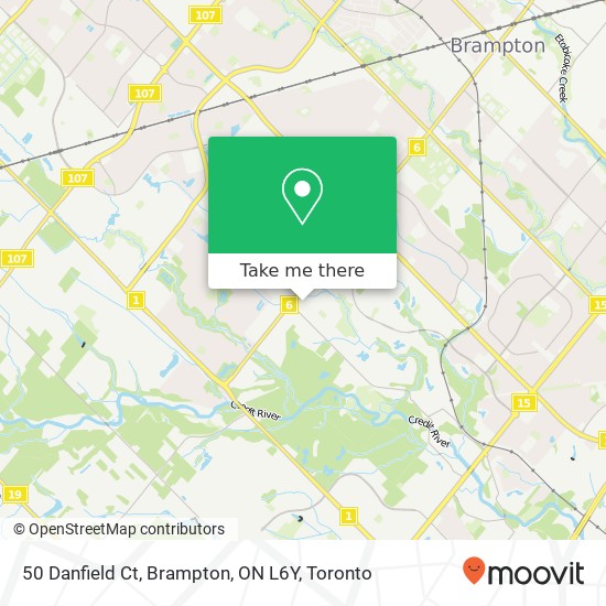 50 Danfield Ct, Brampton, ON L6Y map