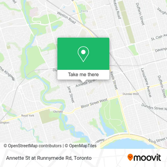Annette St at Runnymede Rd map