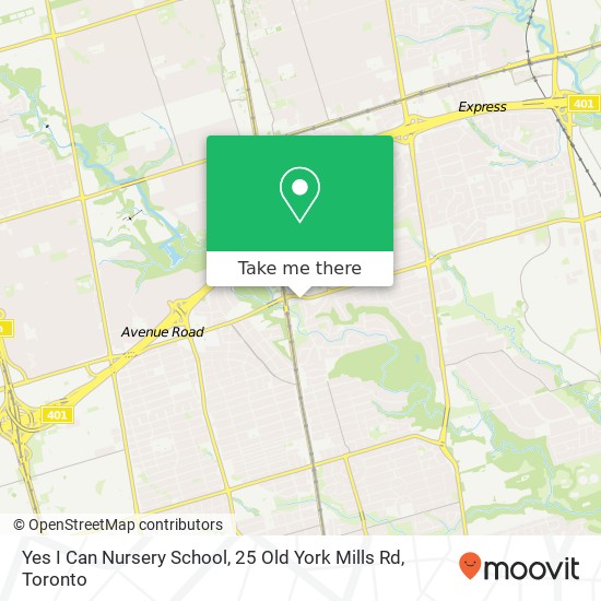 Yes I Can Nursery School, 25 Old York Mills Rd map