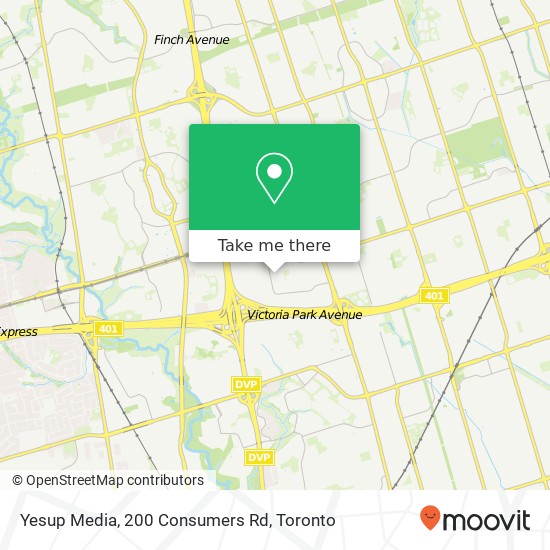 Yesup Media, 200 Consumers Rd map