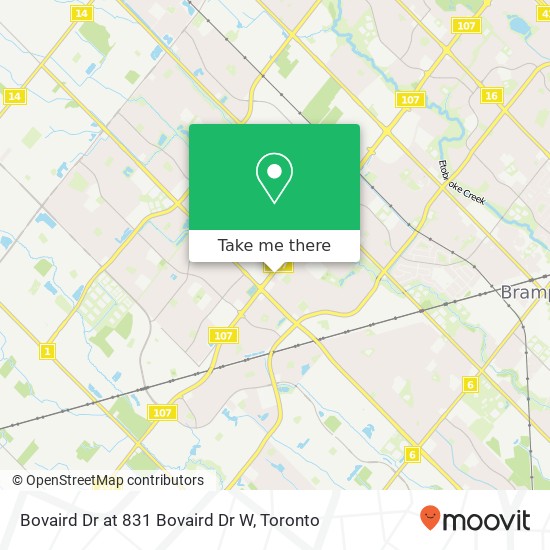 Bovaird Dr at 831 Bovaird Dr W map