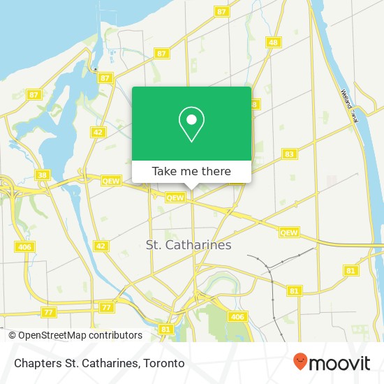 Chapters St. Catharines map