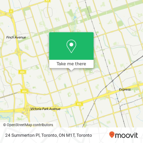 24 Summerton Pl, Toronto, ON M1T map