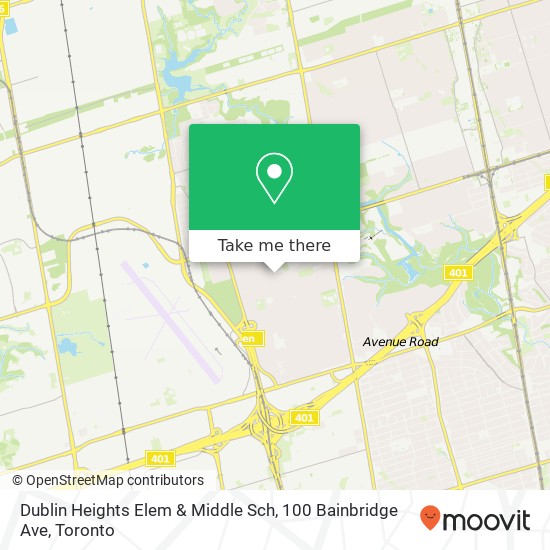 Dublin Heights Elem & Middle Sch, 100 Bainbridge Ave map
