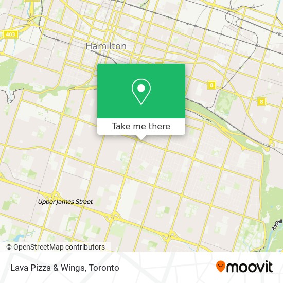 Lava Pizza & Wings map