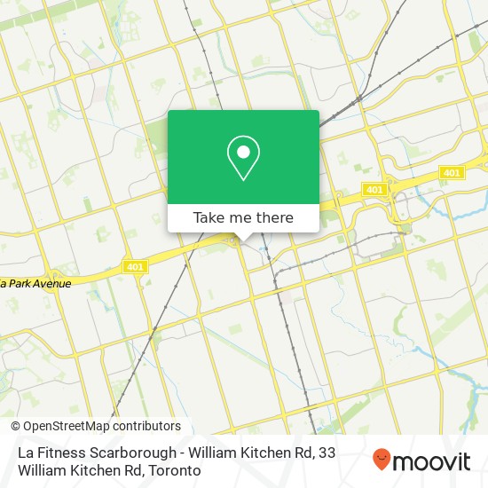 La Fitness Scarborough - William Kitchen Rd, 33 William Kitchen Rd map