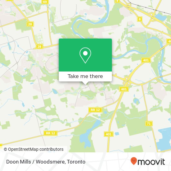 Doon Mills / Woodsmere map