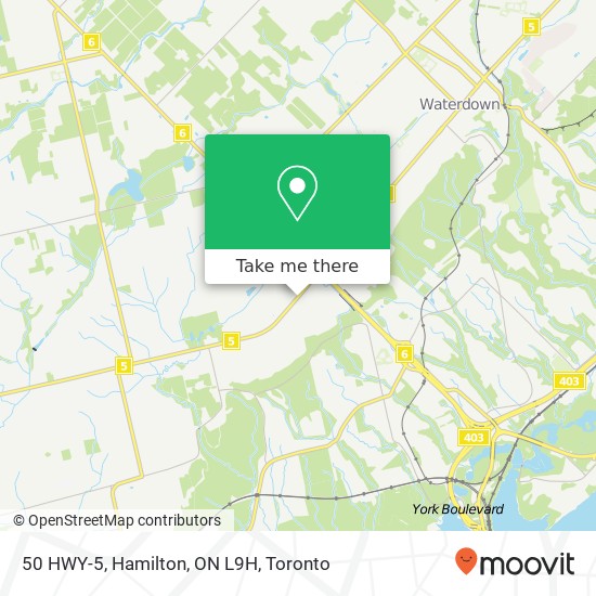 50 HWY-5, Hamilton, ON L9H map