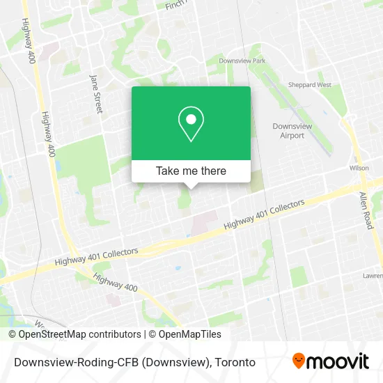 Downsview-Roding-CFB map