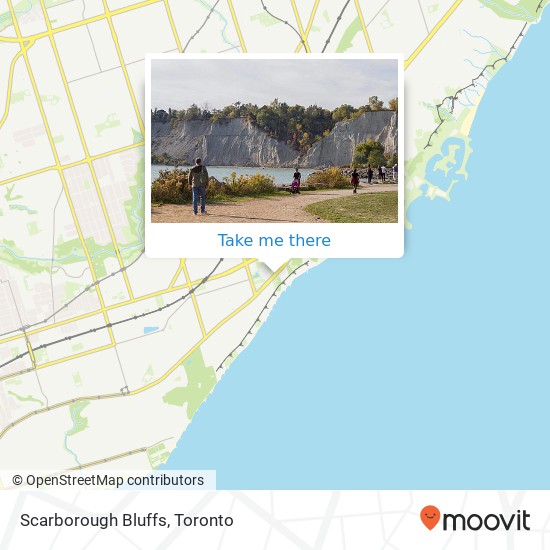 Scarborough Bluffs map