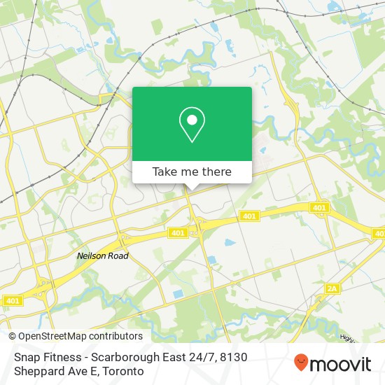 Snap Fitness - Scarborough East 24 / 7, 8130 Sheppard Ave E map