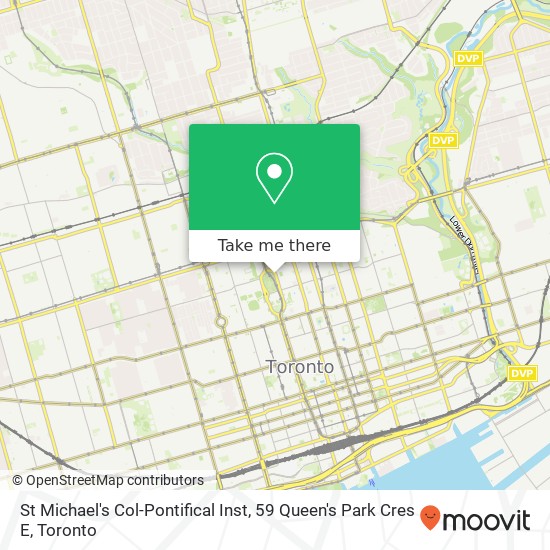 St Michael's Col-Pontifical Inst, 59 Queen's Park Cres E map