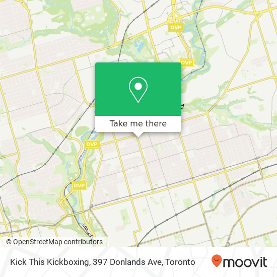 Kick This Kickboxing, 397 Donlands Ave map