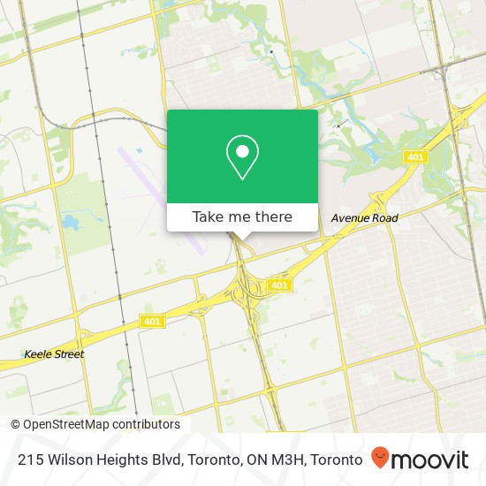 215 Wilson Heights Blvd, Toronto, ON M3H map
