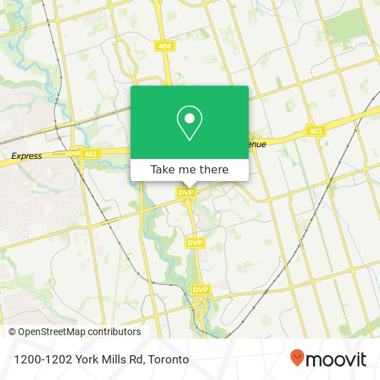 1200-1202 York Mills Rd map