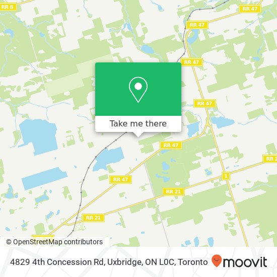 4829 4th Concession Rd, Uxbridge, ON L0C plan