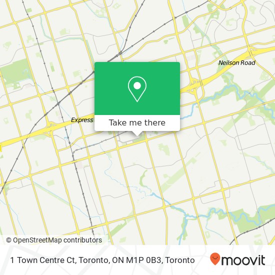 1 Town Centre Ct, Toronto, ON M1P 0B3 map