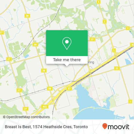 Breast Is Best, 1574 Heathside Cres map