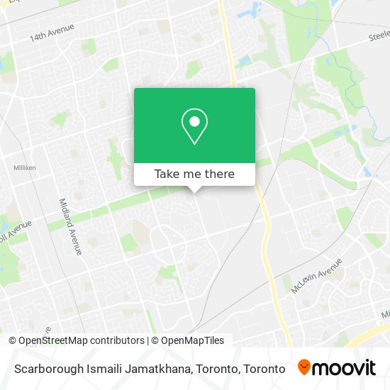 Scarborough Ismaili Jamatkhana, Toronto map