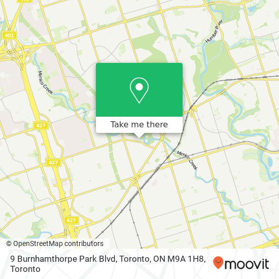 9 Burnhamthorpe Park Blvd, Toronto, ON M9A 1H8 map