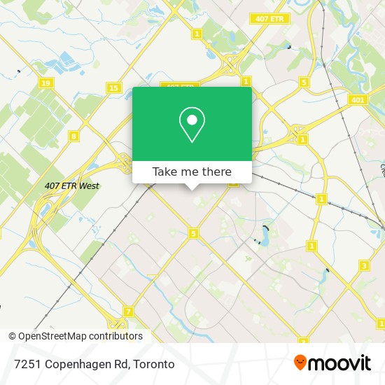 get to 7251 in Mississauga by Bus or Train?
