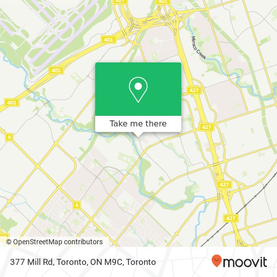 377 Mill Rd, Toronto, ON M9C map
