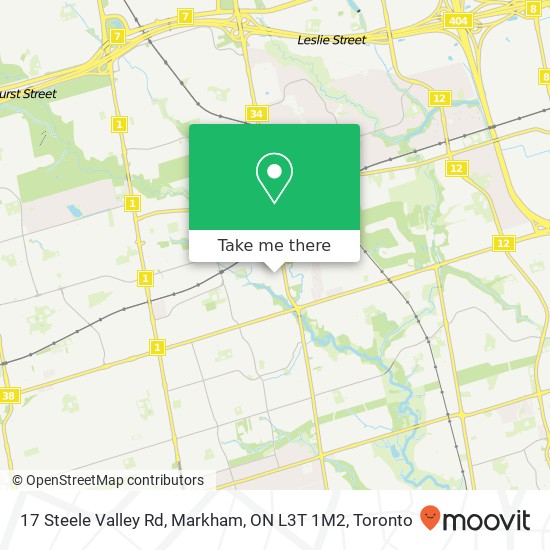 17 Steele Valley Rd, Markham, ON L3T 1M2 map