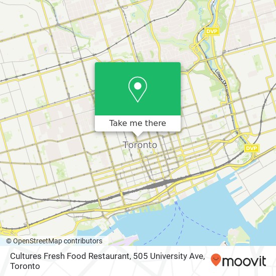 Cultures Fresh Food Restaurant, 505 University Ave map