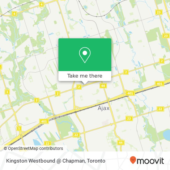Kingston Westbound @ Chapman map