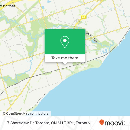 17 Shoreview Dr, Toronto, ON M1E 3R1 map