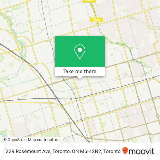 229 Rosemount Ave, Toronto, ON M6H 2N2 plan
