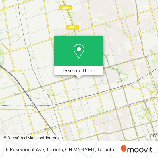 6 Rosemount Ave, Toronto, ON M6H 2M1 plan