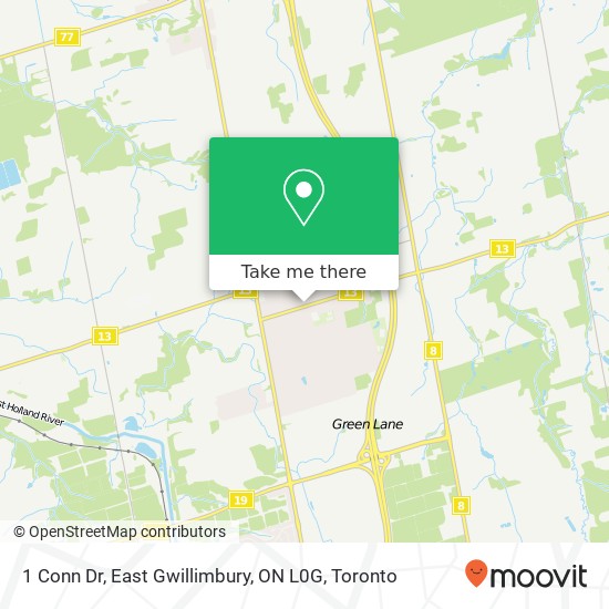 1 Conn Dr, East Gwillimbury, ON L0G map