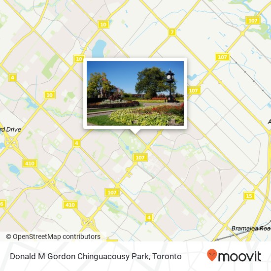 Donald M Gordon Chinguacousy Park plan