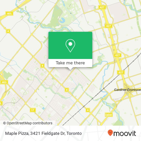 Maple Pizza, 3421 Fieldgate Dr plan