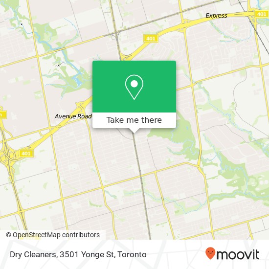 Dry Cleaners, 3501 Yonge St map