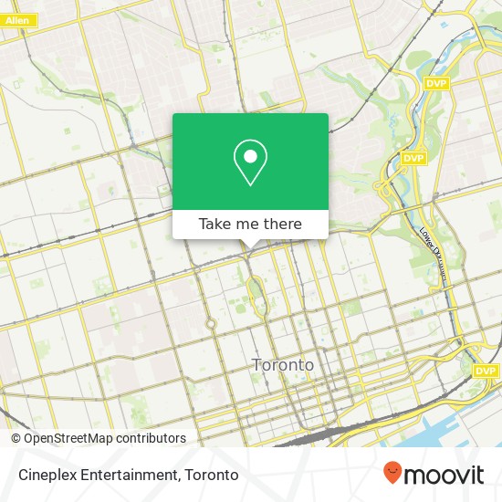 Cineplex Entertainment map