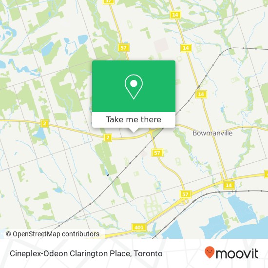 Cineplex-Odeon Clarington Place plan