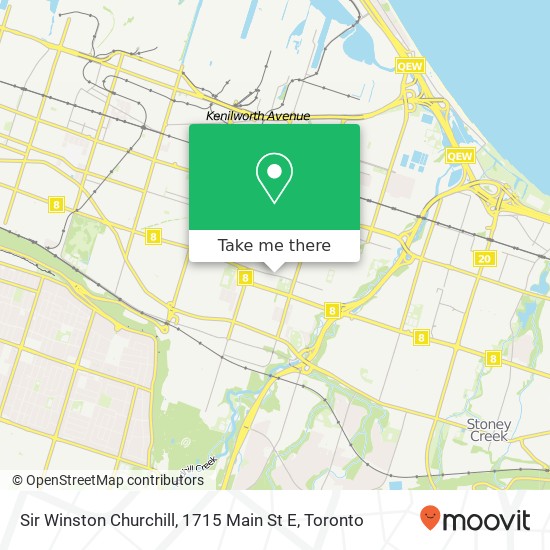 Sir Winston Churchill, 1715 Main St E map