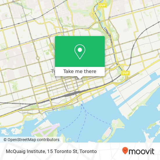 McQuaig Institute, 15 Toronto St plan