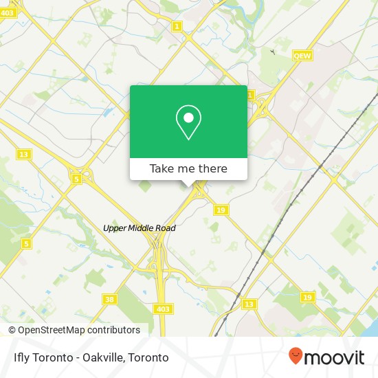 Ifly Toronto - Oakville map