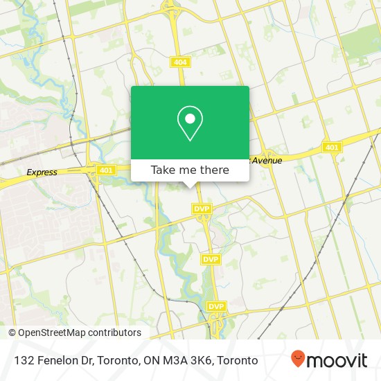 132 Fenelon Dr, Toronto, ON M3A 3K6 map