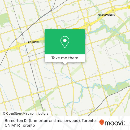 Brimorton Dr (brimorton and manorwood), Toronto, ON M1P plan