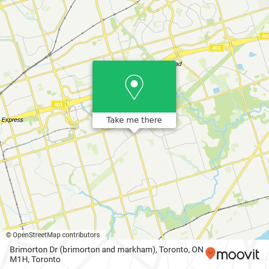 Brimorton Dr (brimorton and markham), Toronto, ON M1H plan