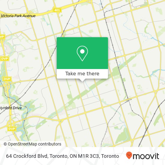 64 Crockford Blvd, Toronto, ON M1R 3C3 plan