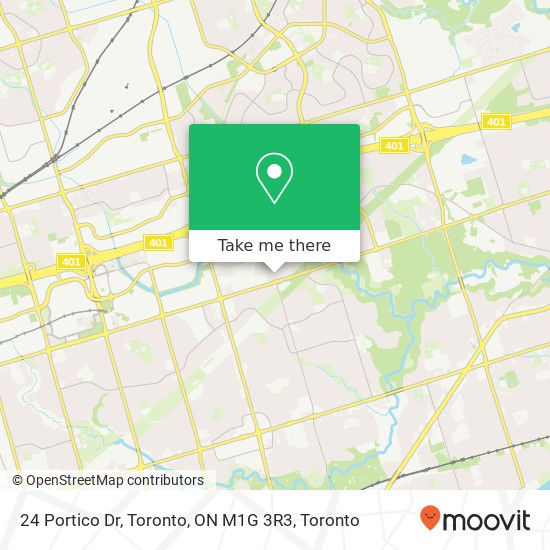 24 Portico Dr, Toronto, ON M1G 3R3 map