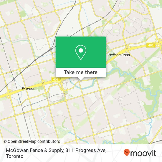 McGowan Fence & Supply, 811 Progress Ave map