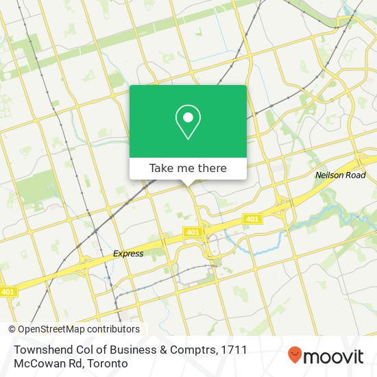 Townshend Col of Business & Comptrs, 1711 McCowan Rd map