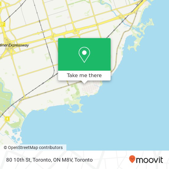 80 10th St, Toronto, ON M8V map